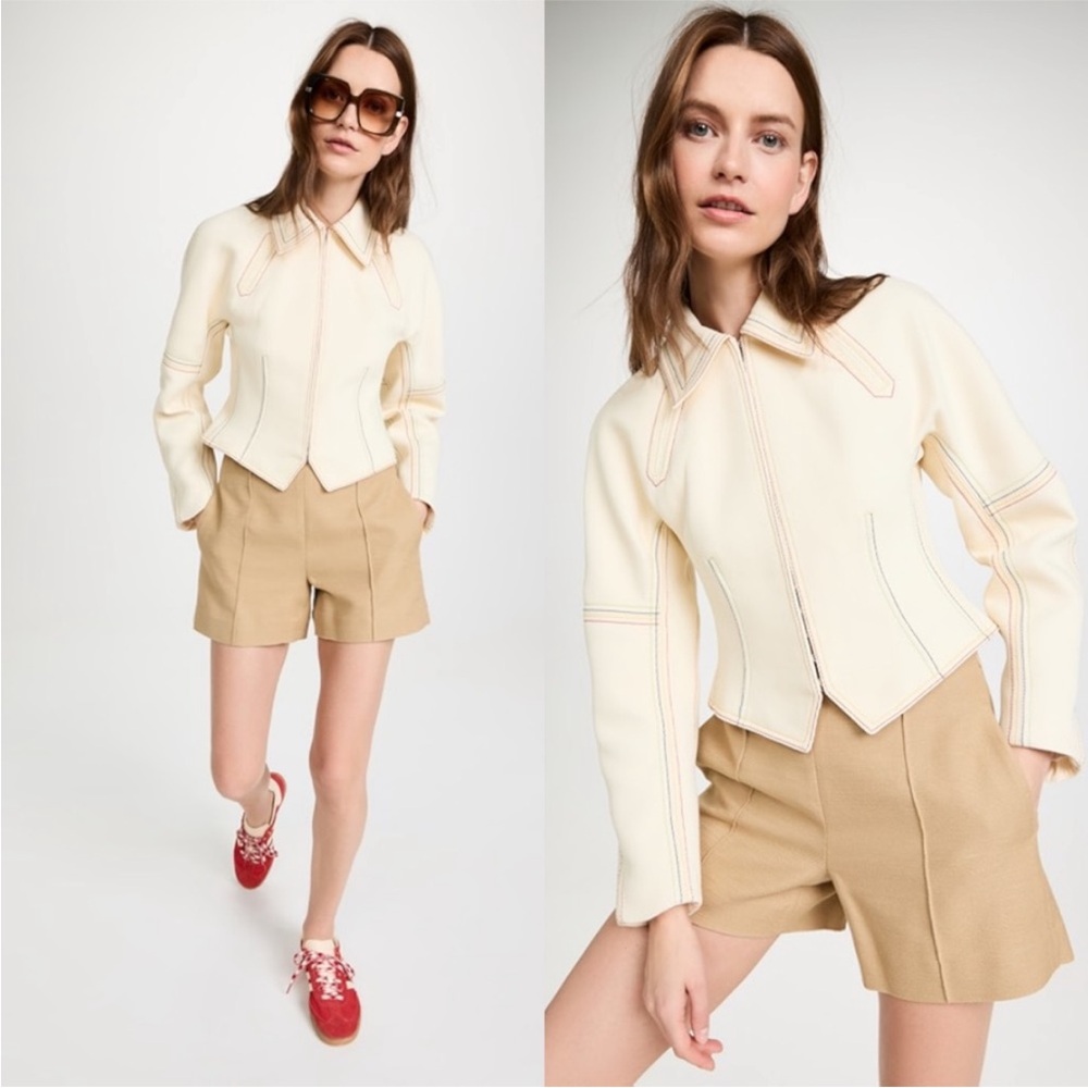 Like new TORY BURCH Cotton Twill Jacket - Neutrals $998 6 - Picture 8 of 16